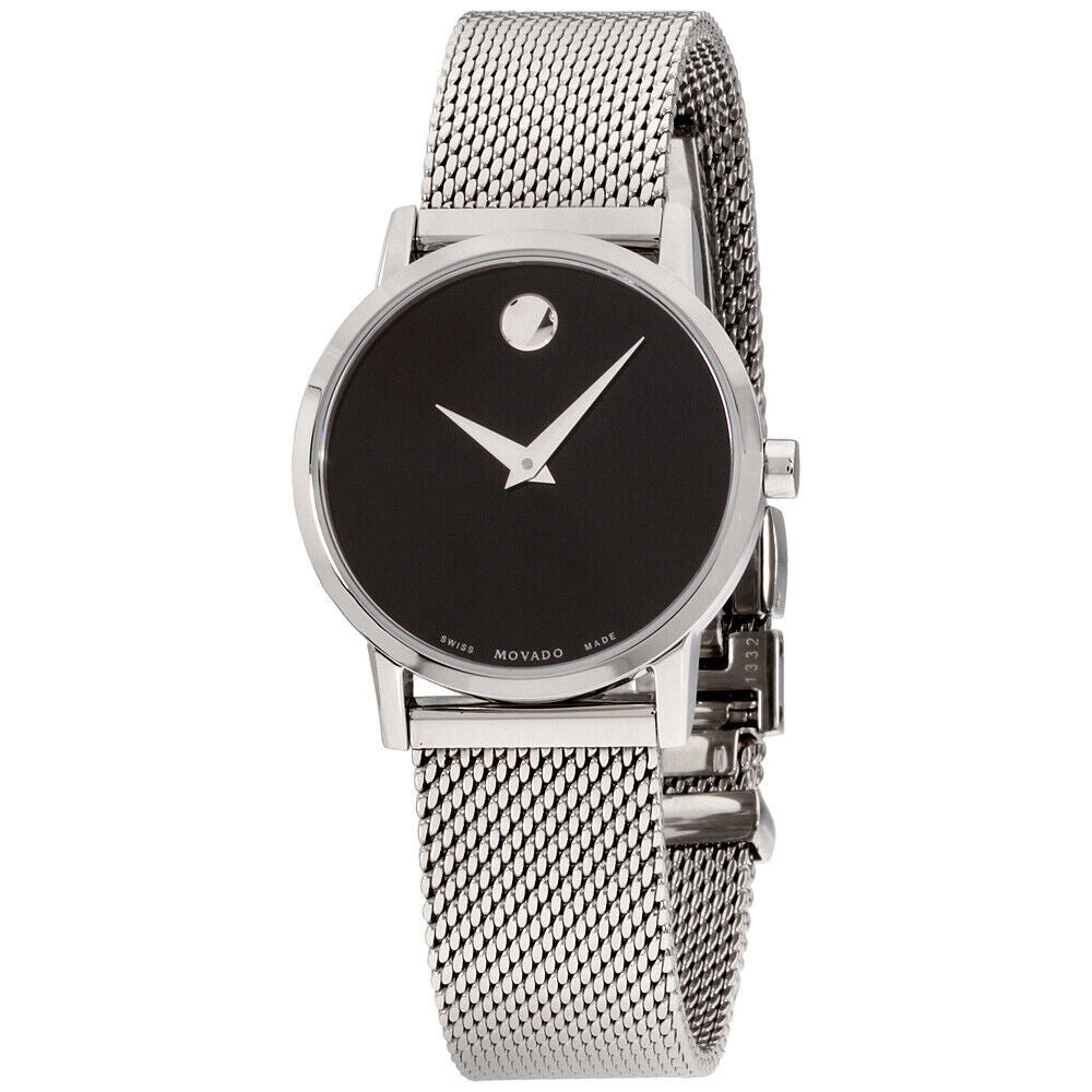 Movado Museum Women's Watch-Swiss Quartz, SS Mesh Bracelet 28mm 0607220