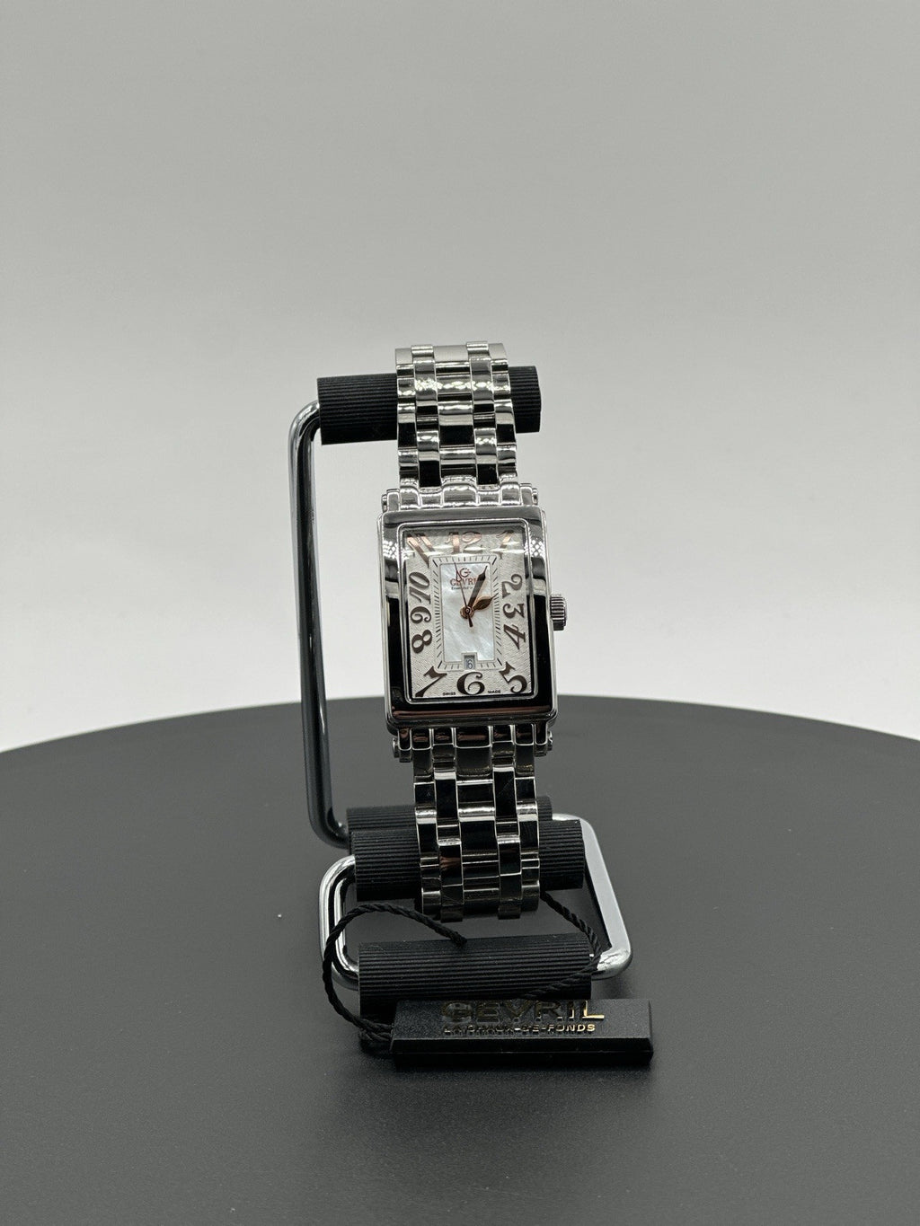 Gevril Women's 7245RB Avenue of Americas Mini Swiss Quartz MOP Dial Steel Watch