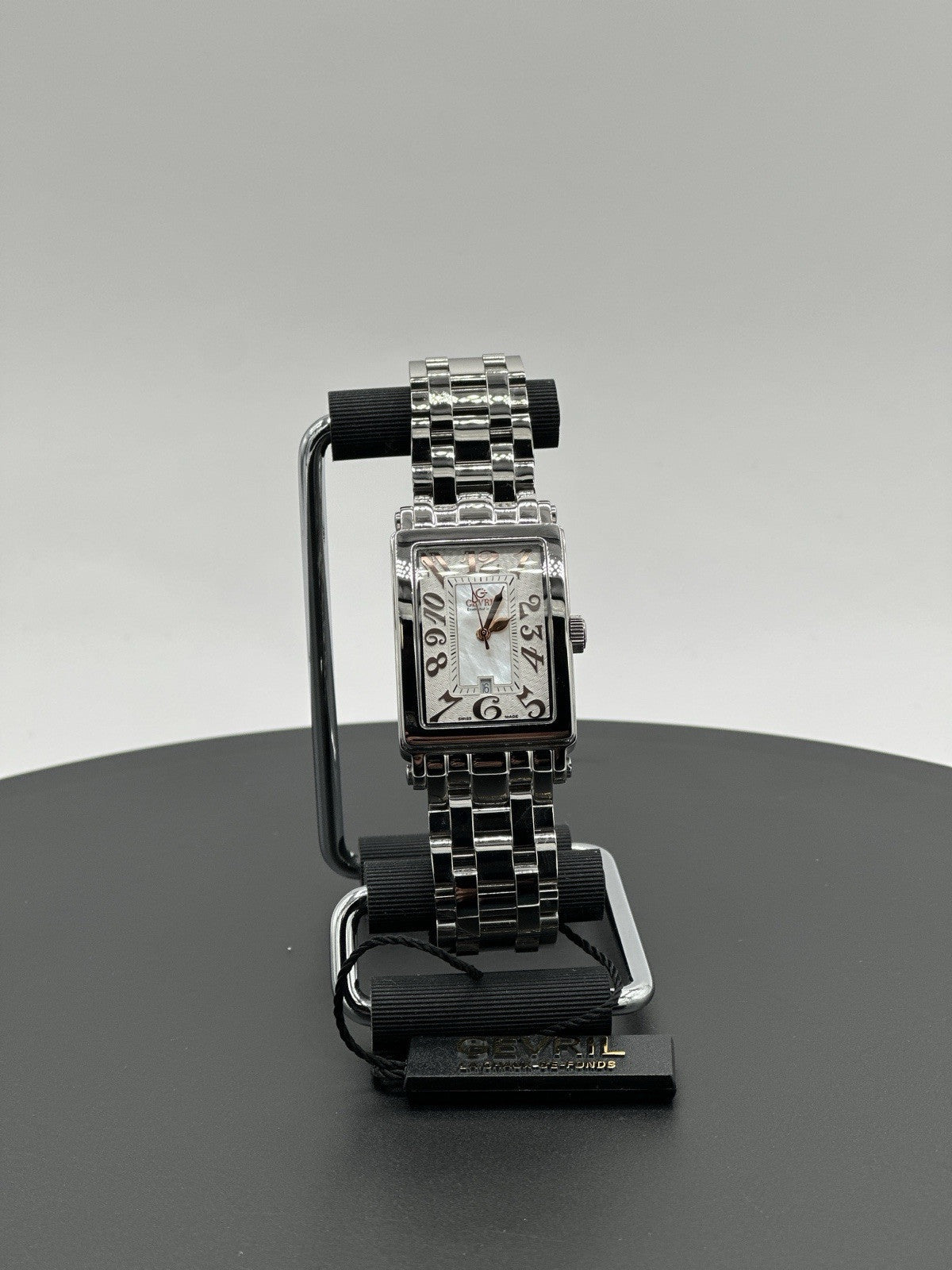 Gevril Women's 7245RB Avenue of Americas Mini Swiss Quartz MOP Dial Steel Watch