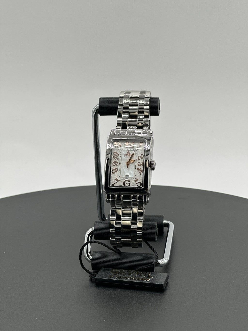 Gevril Women's 7245RB Avenue of Americas Mini Swiss Quartz MOP Dial Steel Watch