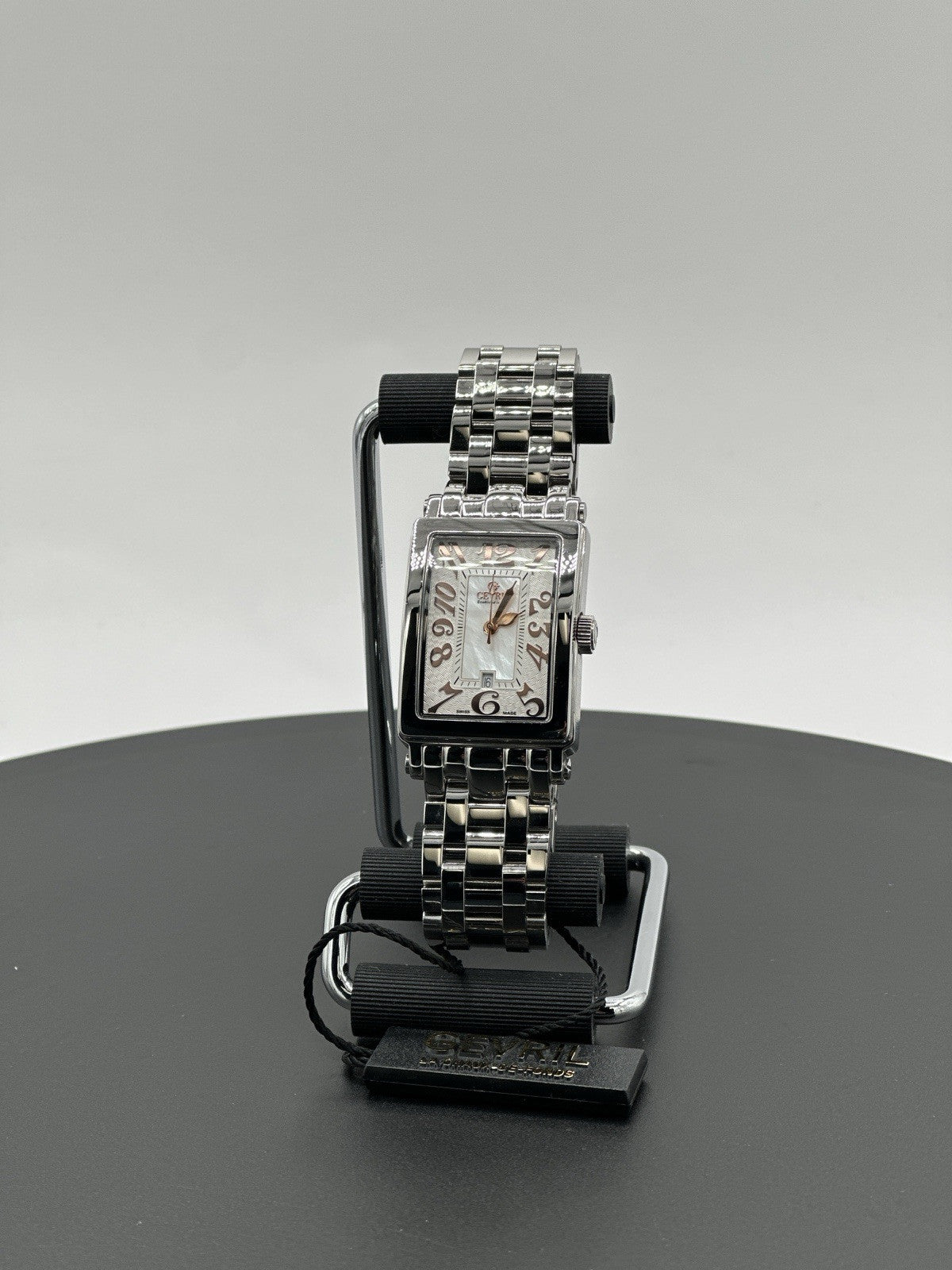 Gevril Women's 7245RB Avenue of Americas Mini Swiss Quartz MOP Dial Steel Watch