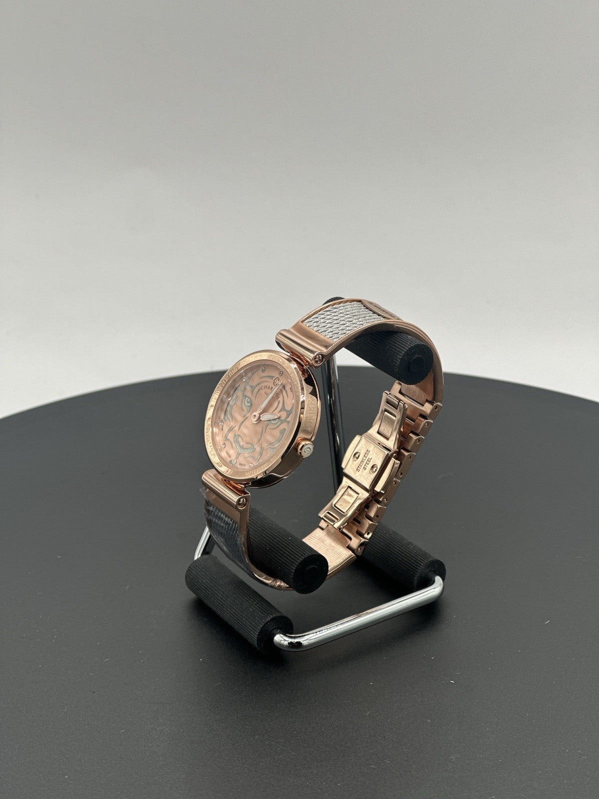 CHARRIOL Forever Tiger Rose Gold & Black Dial Ladies Watch FE32.102.029
