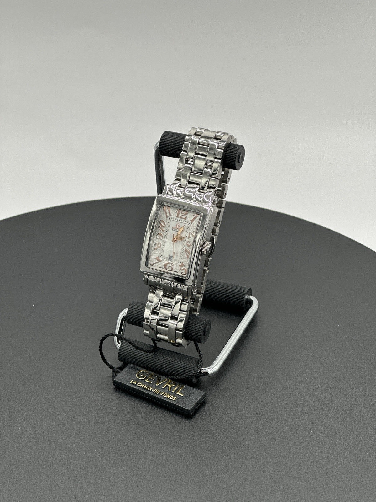Gevril Women's 7245RB Avenue of Americas Mini Swiss Quartz MOP Dial Steel Watch