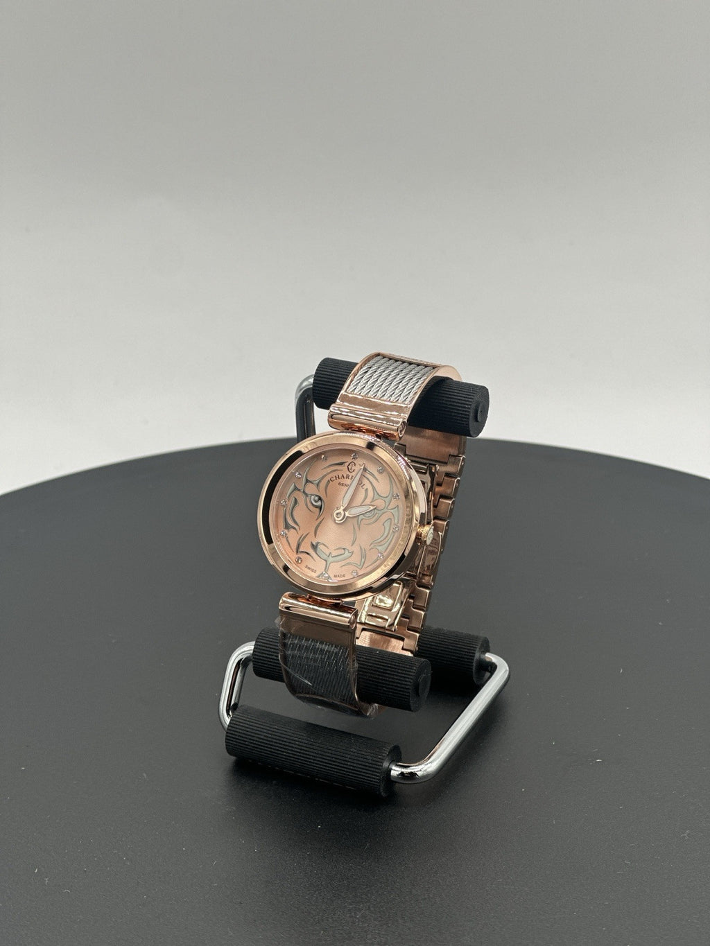 CHARRIOL Forever Tiger Rose Gold & Black Dial Ladies Watch FE32.102.029