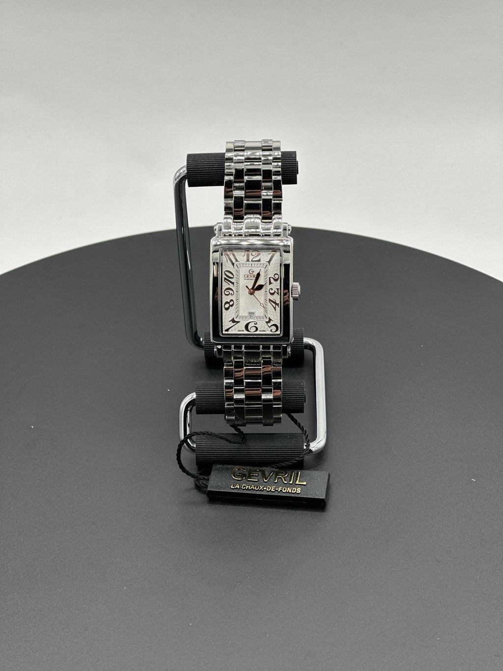 Gevril Women's 7245RB Avenue of Americas Mini Swiss Quartz MOP Dial Steel Watch