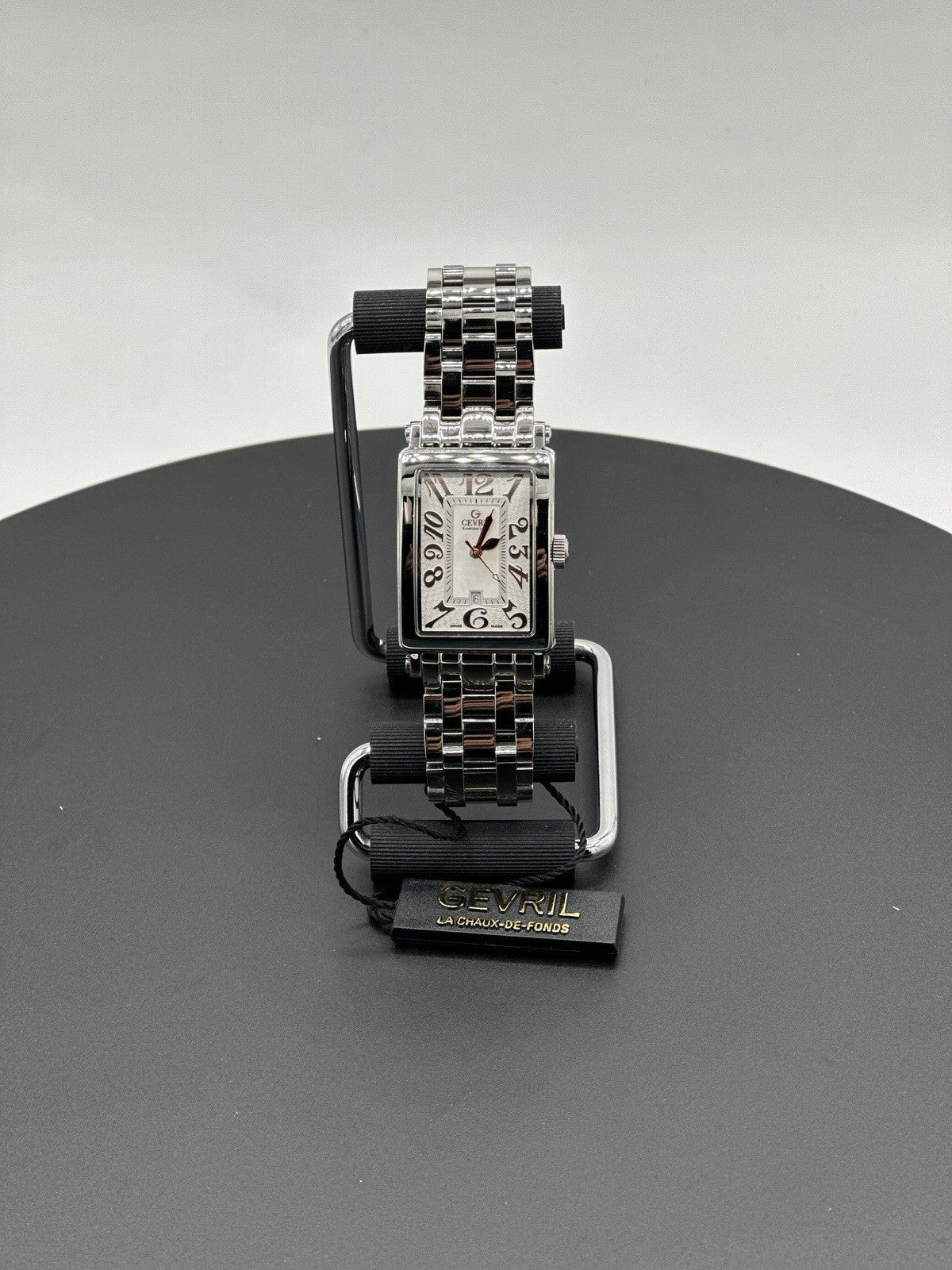 Gevril Women's 7245RB Avenue of Americas Mini Swiss Quartz MOP Dial Steel Watch
