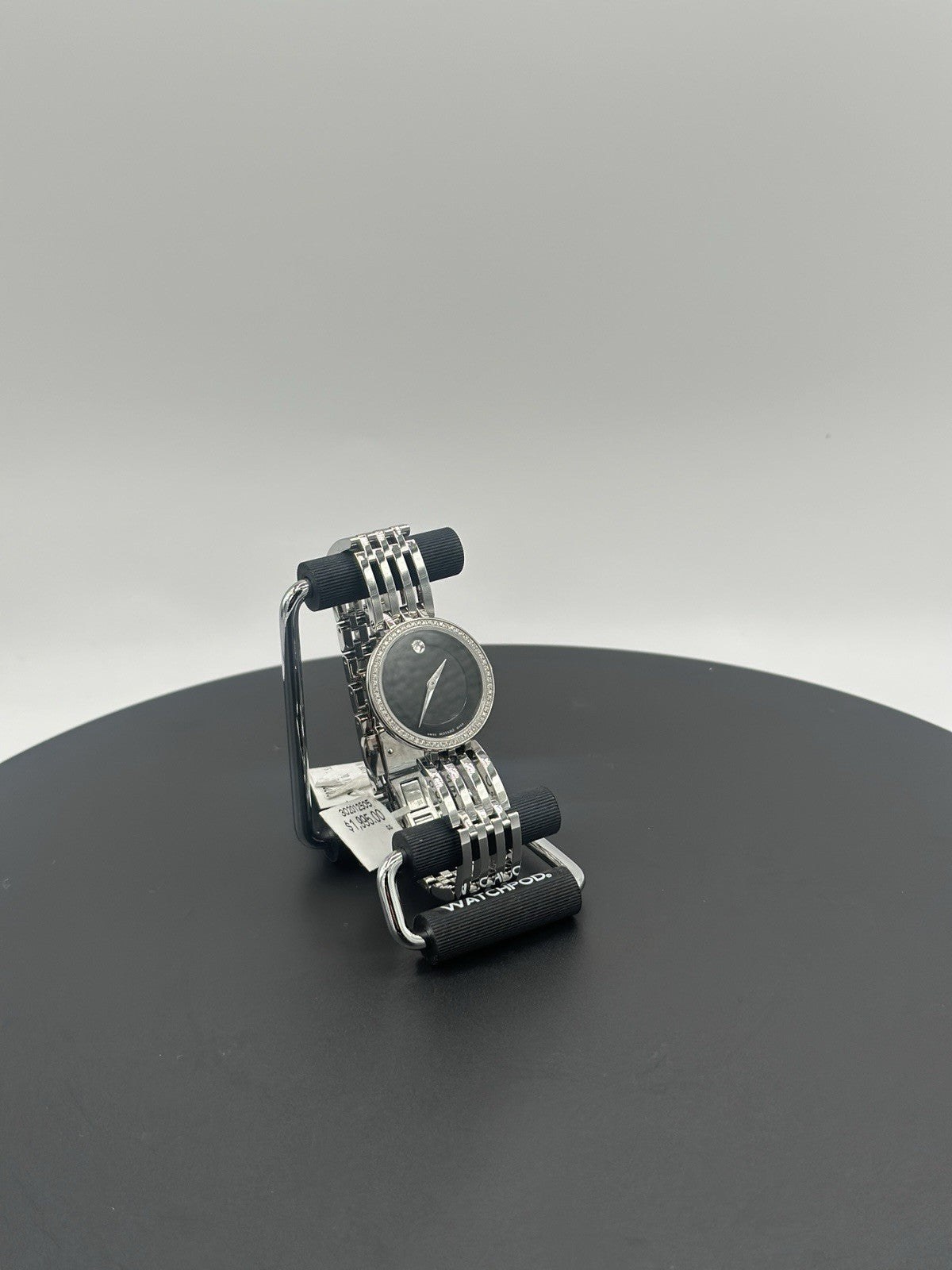 Movado Womens Watch 0607052 Esperanza Diamond Black Dial Swiss Quartz Steel 28mm