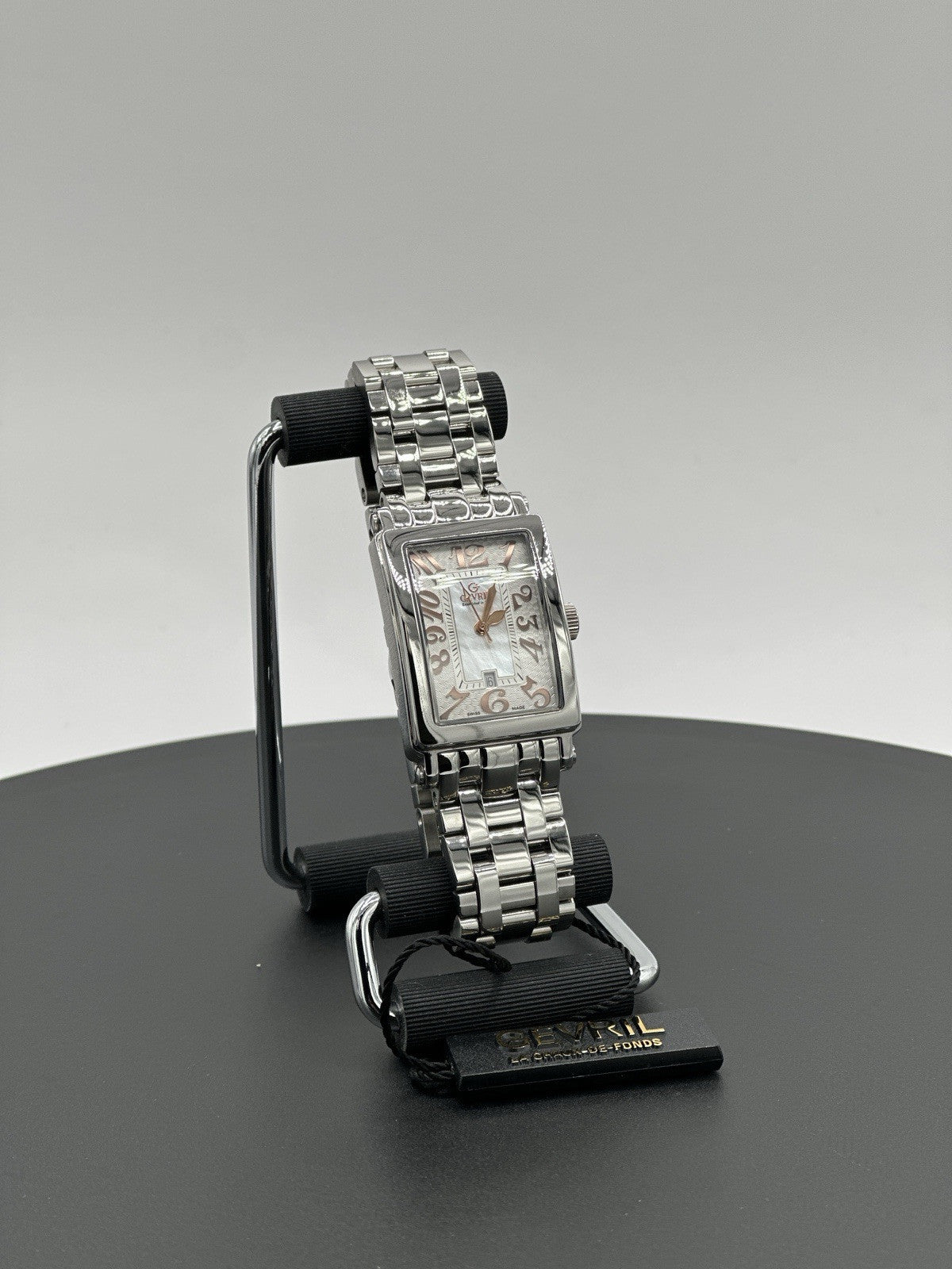 Gevril Women's 7245RB Avenue of Americas Mini Swiss Quartz MOP Dial Steel Watch