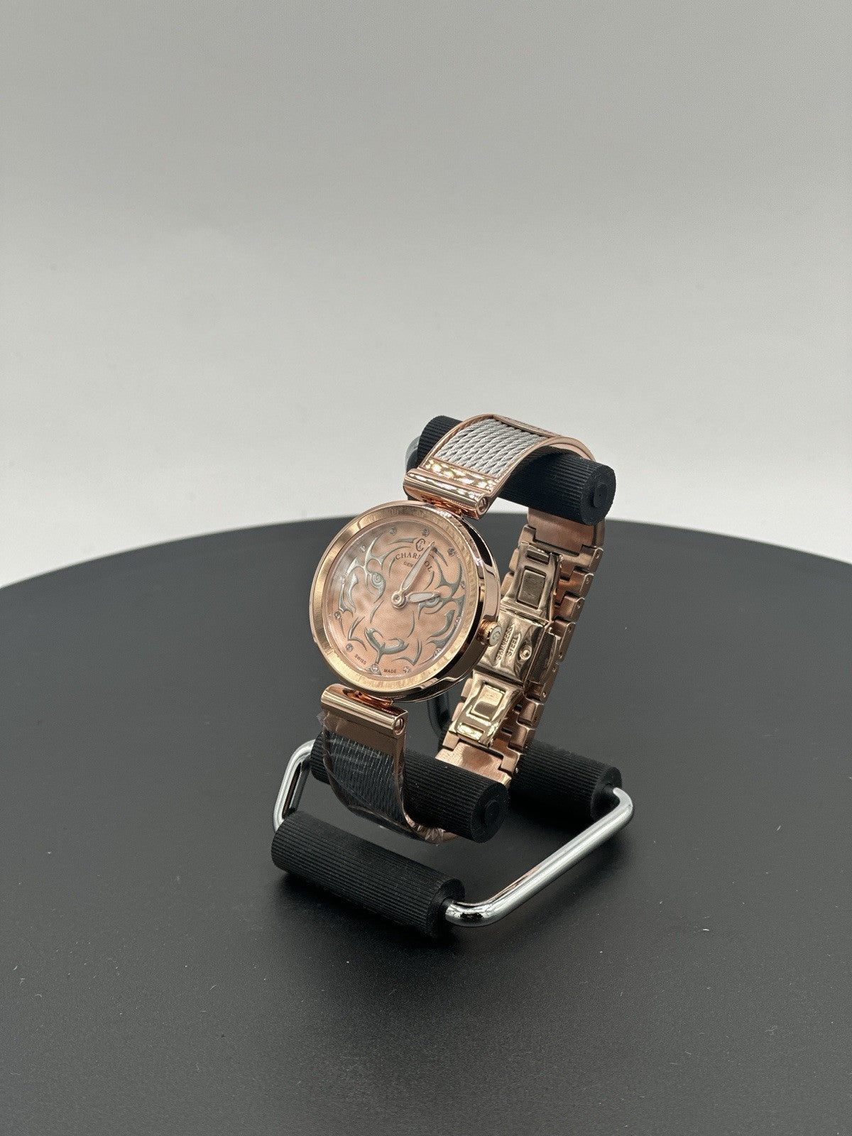 CHARRIOL Forever Tiger Rose Gold & Black Dial Ladies Watch FE32.102.029