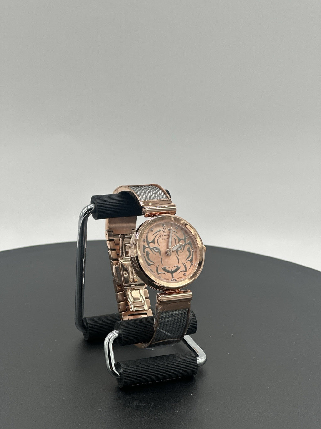 CHARRIOL Forever Tiger Rose Gold & Black Dial Ladies Watch FE32.102.029