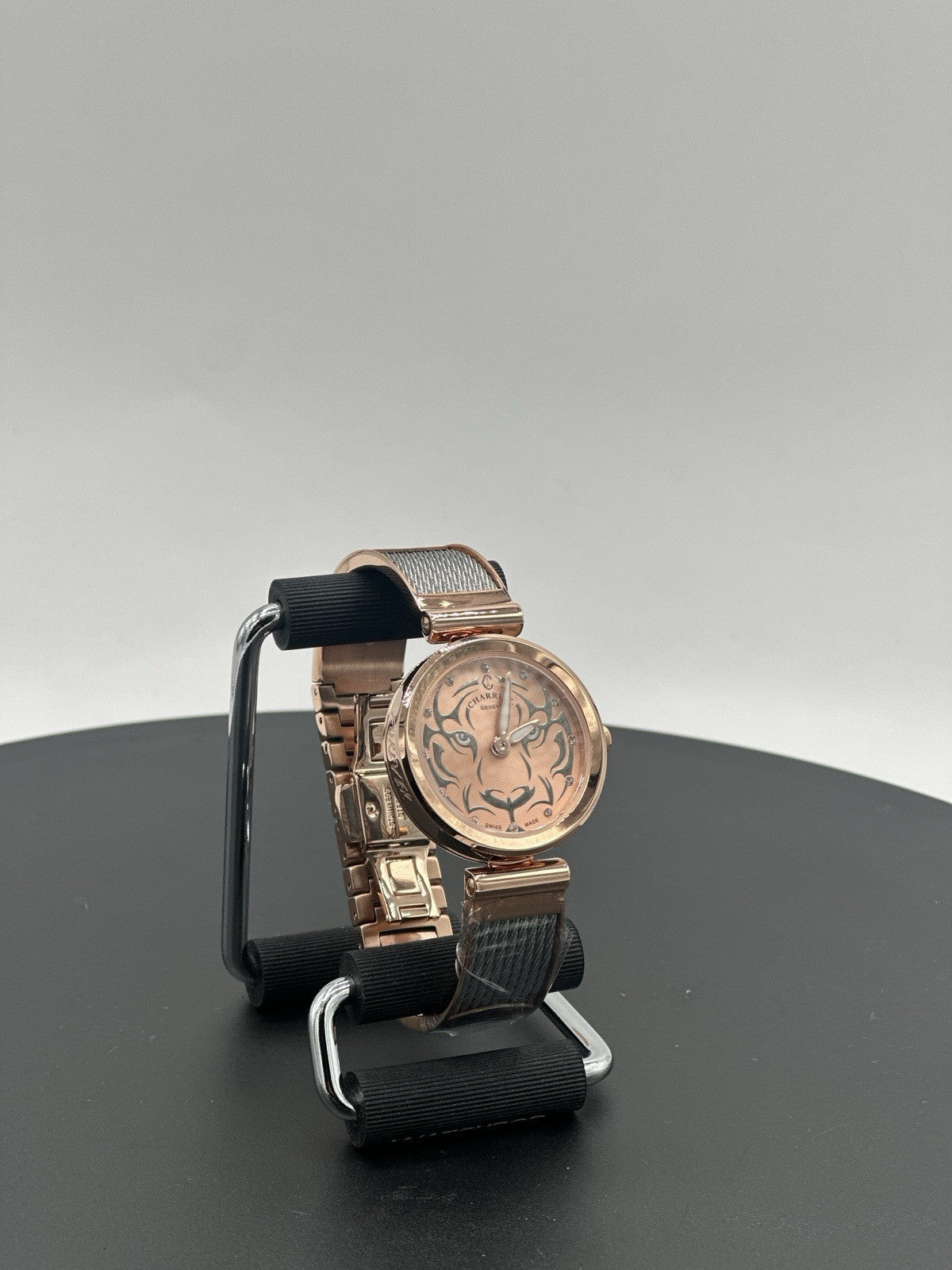 CHARRIOL Forever Tiger Rose Gold & Black Dial Ladies Watch FE32.102.029