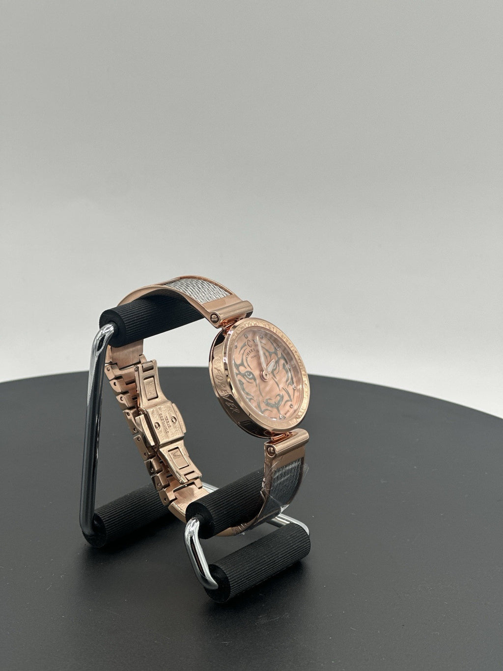 CHARRIOL Forever Tiger Rose Gold & Black Dial Ladies Watch FE32.102.029