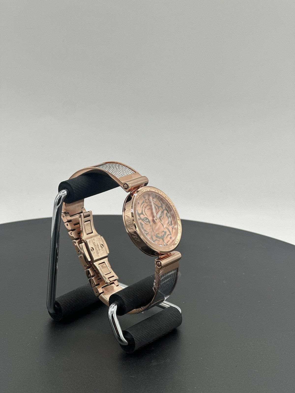 CHARRIOL Forever Tiger Rose Gold & Black Dial Ladies Watch FE32.102.029