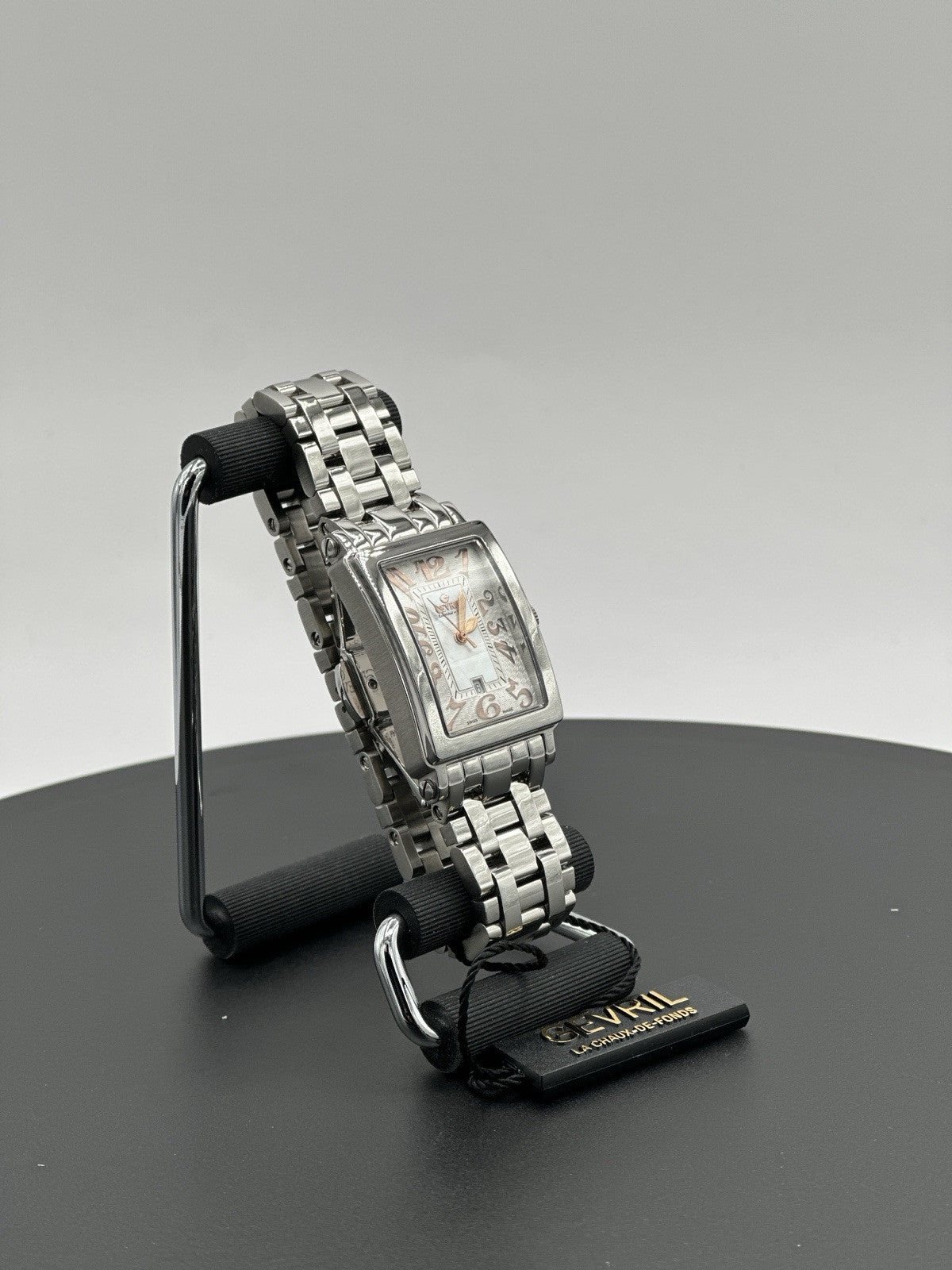 Gevril Women's 7245RB Avenue of Americas Mini Swiss Quartz MOP Dial Steel Watch