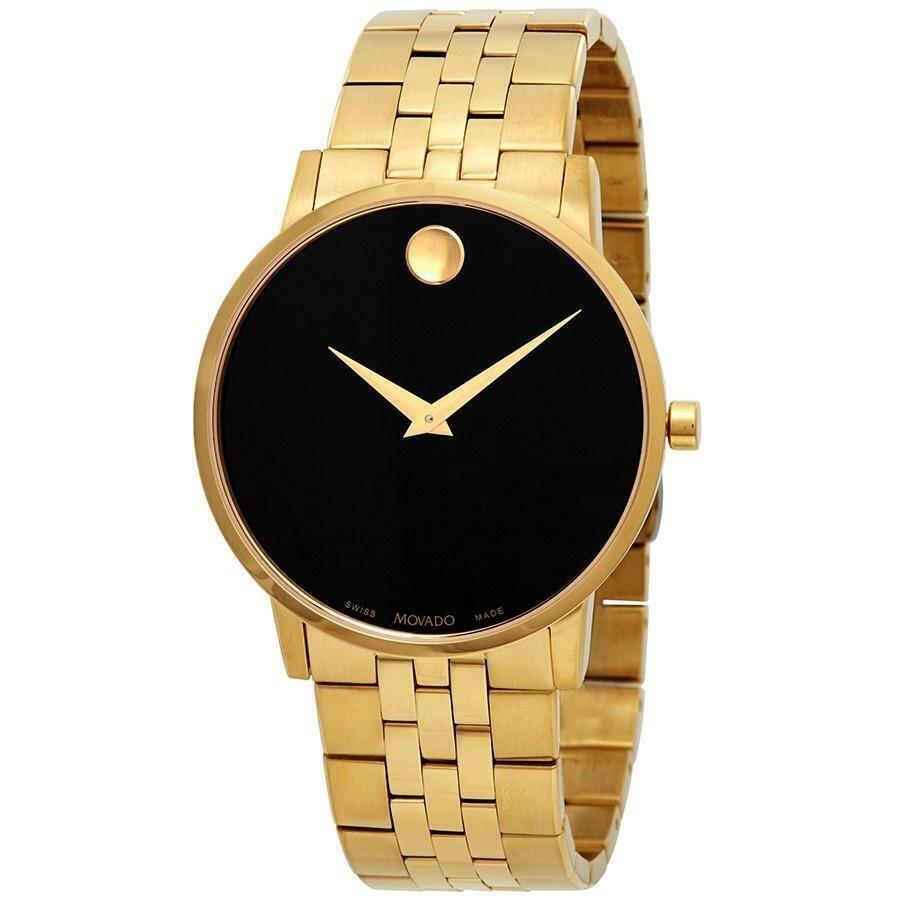 Movado Museum Men's Watch 0607203 Classic Series Swiss Made Quartz 40mm Steel